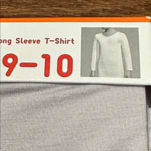 Uniqlo heattech lavender scoop neck long sleeve—please read